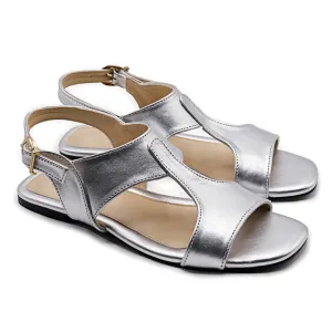 Peshawari Glam - Metallic Silver - Sandals