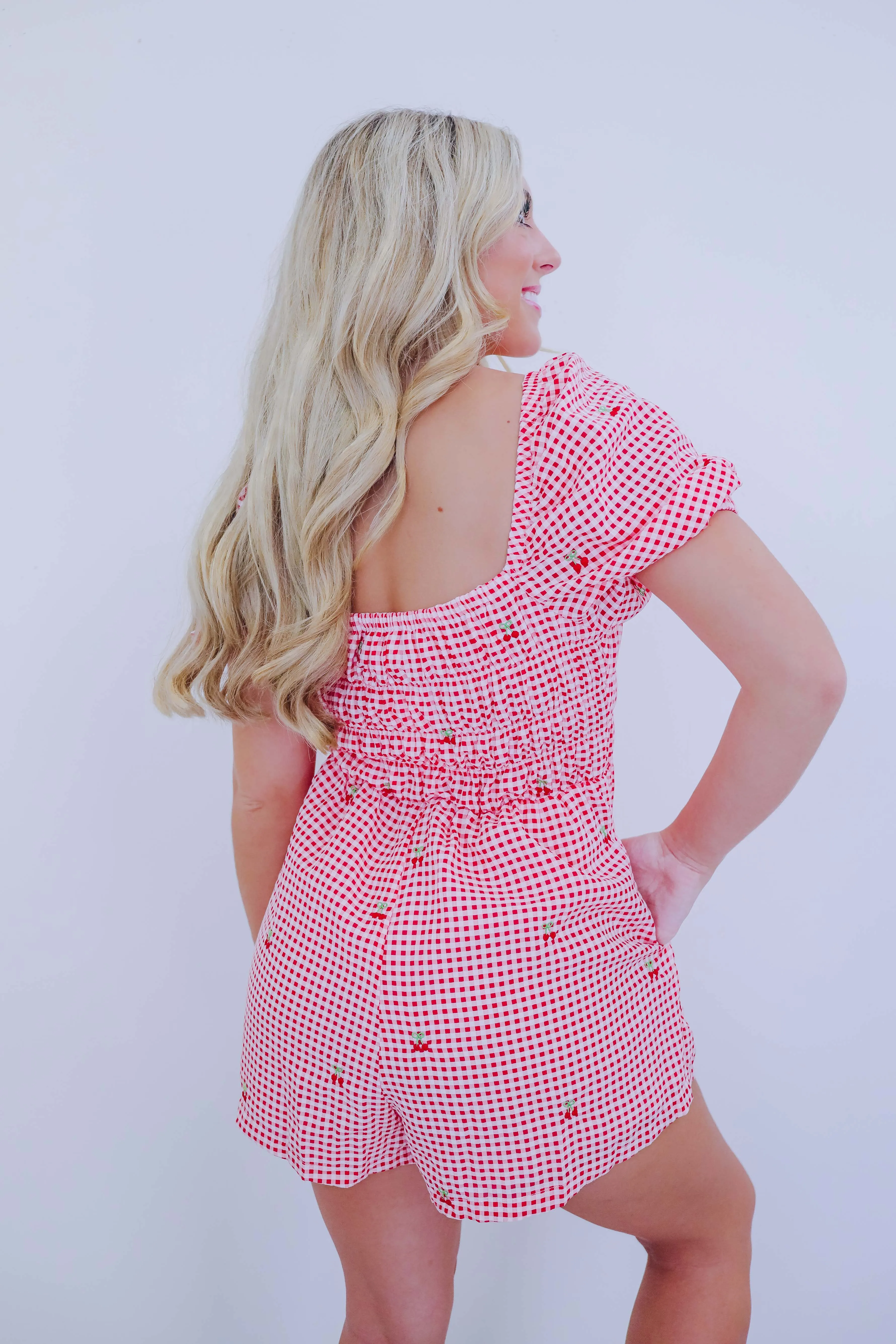 Picnic Vibes Gingham Romper