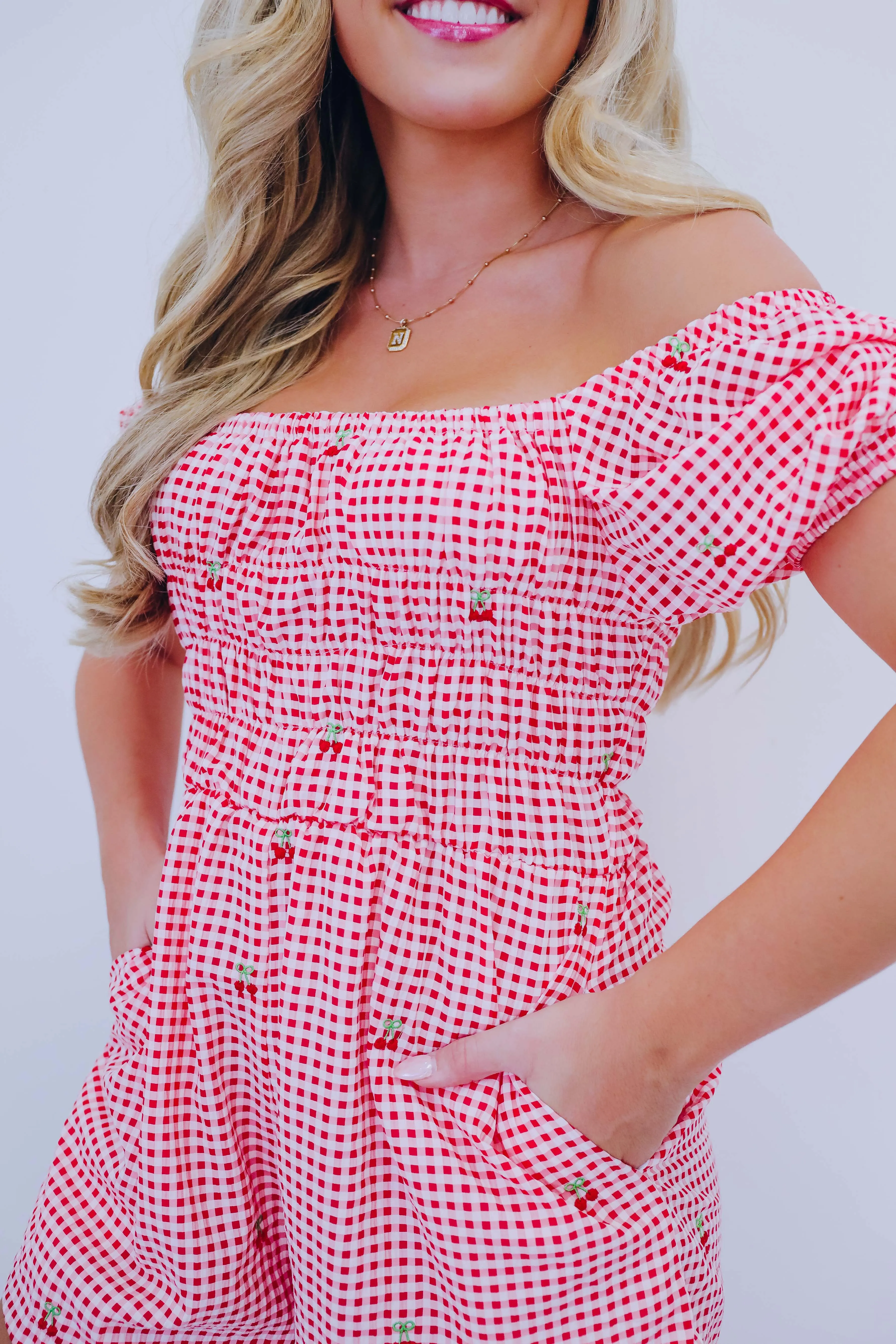 Picnic Vibes Gingham Romper