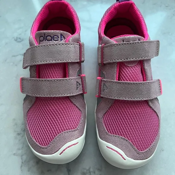 PLAE PINK DEWBERRY SNEAKERS, KIDS SIZE: 1