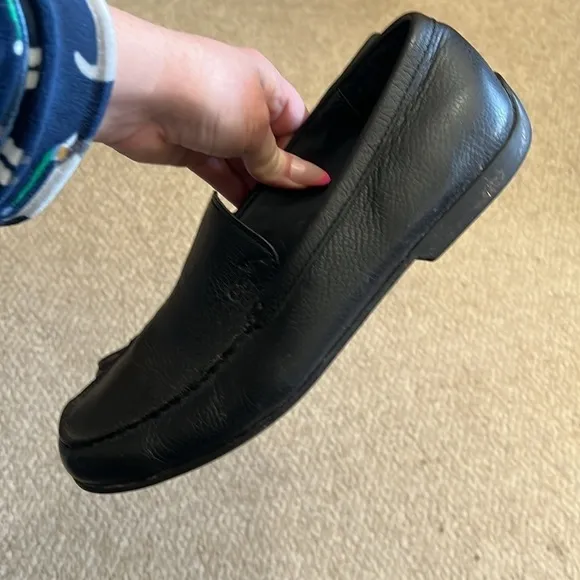 Polo by Ralph Lauren Allon black leather loafers Mens 11