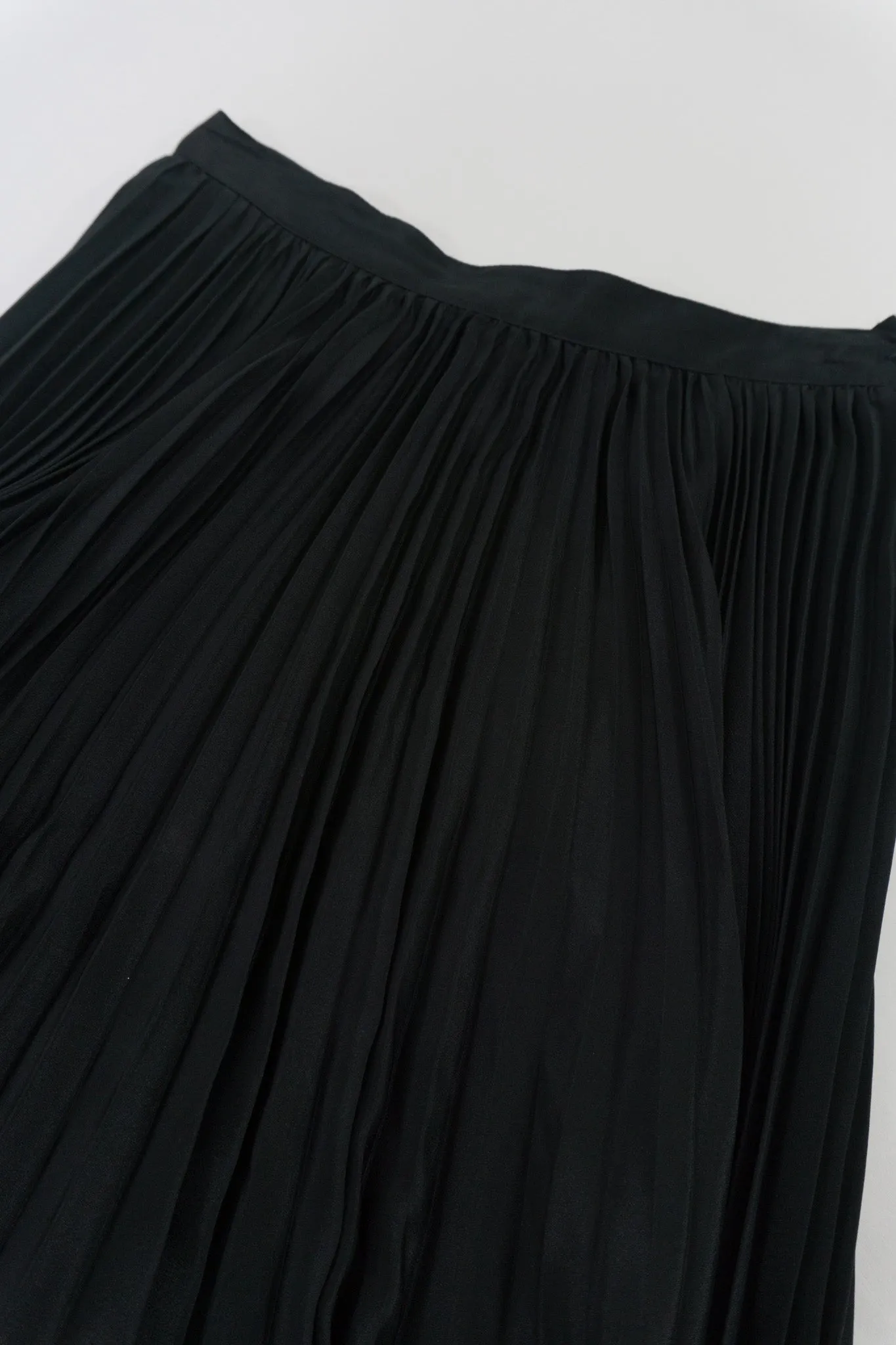 Purple Label Pleated Silk Skirt