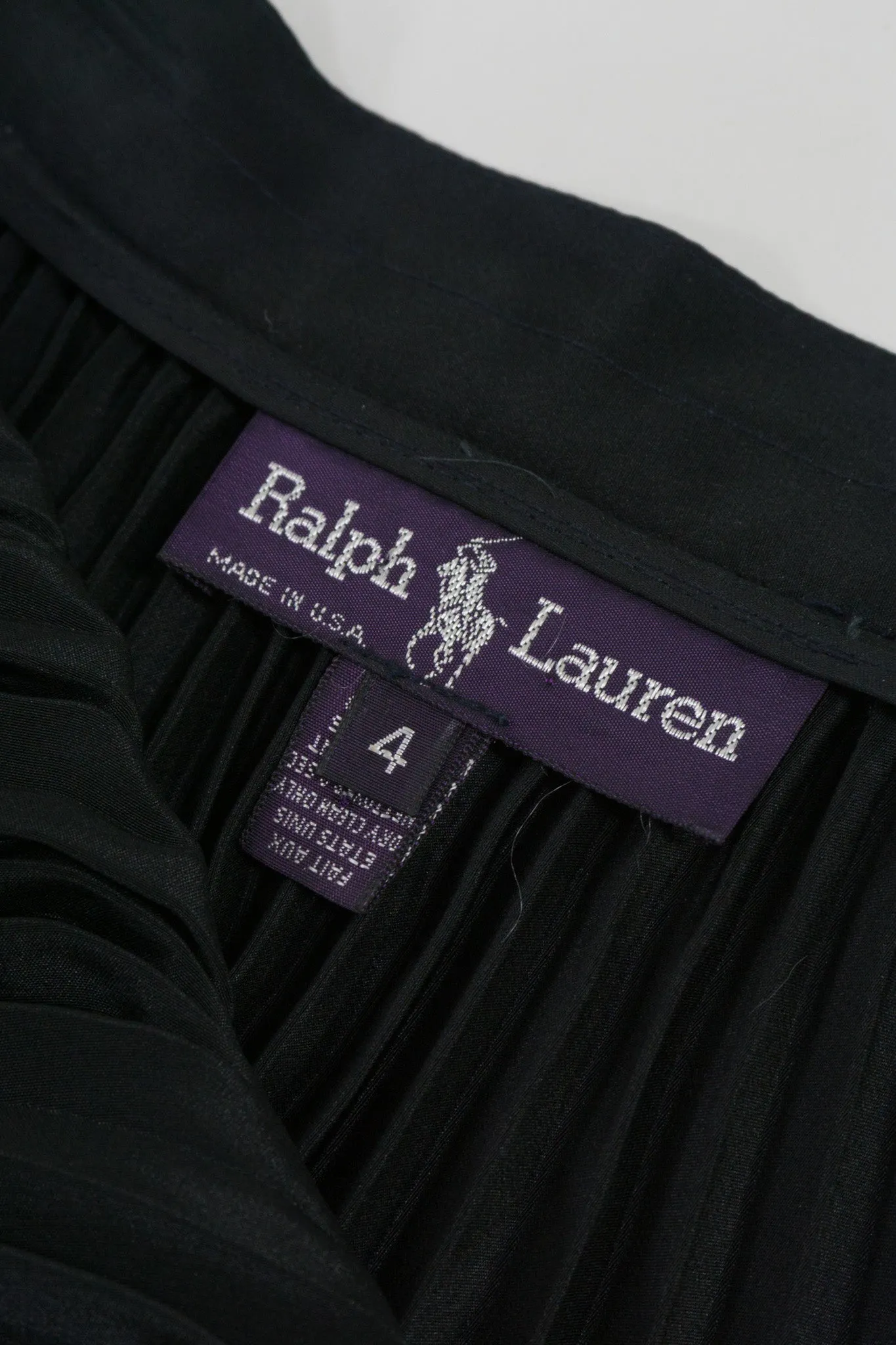 Purple Label Pleated Silk Skirt