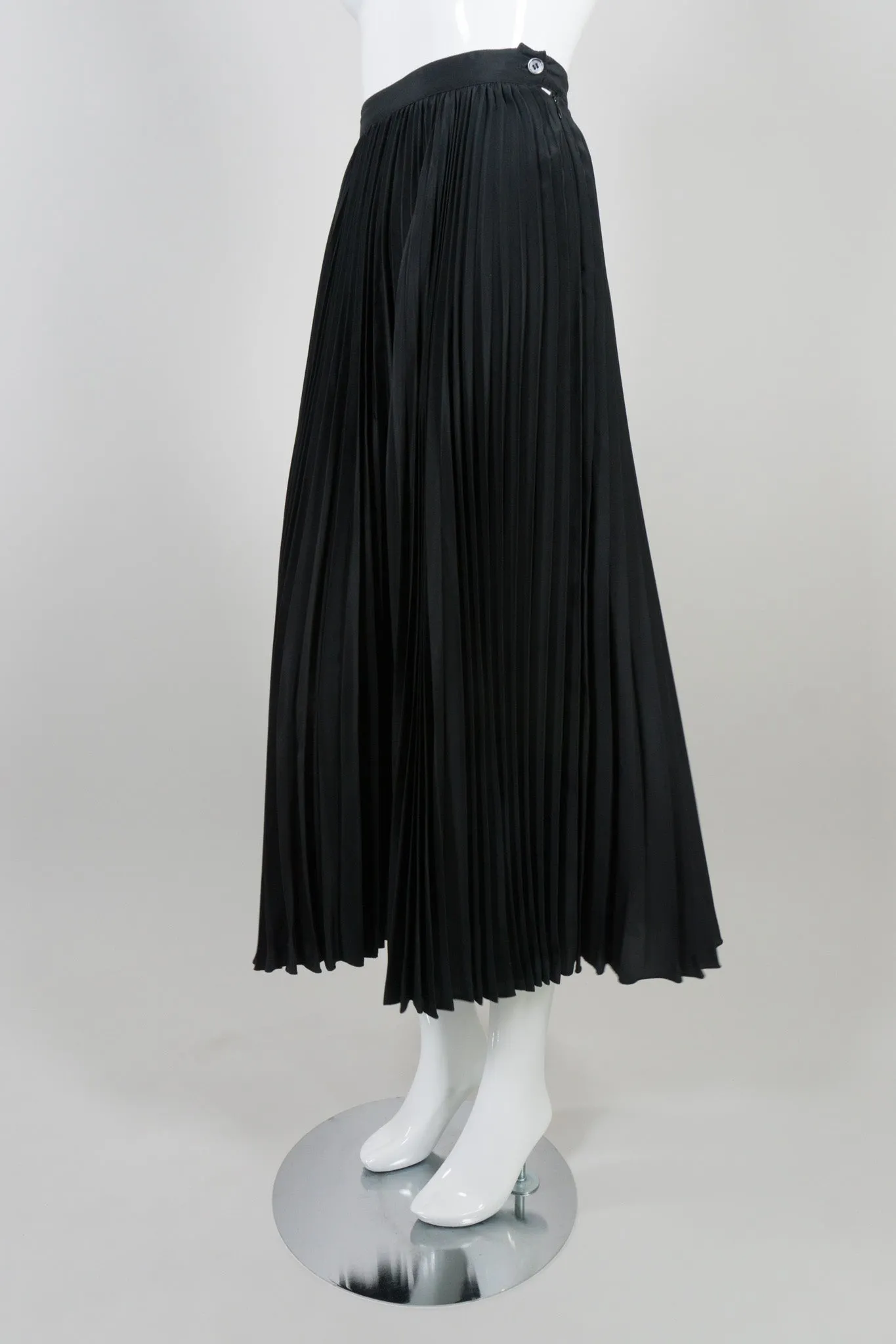 Purple Label Pleated Silk Skirt