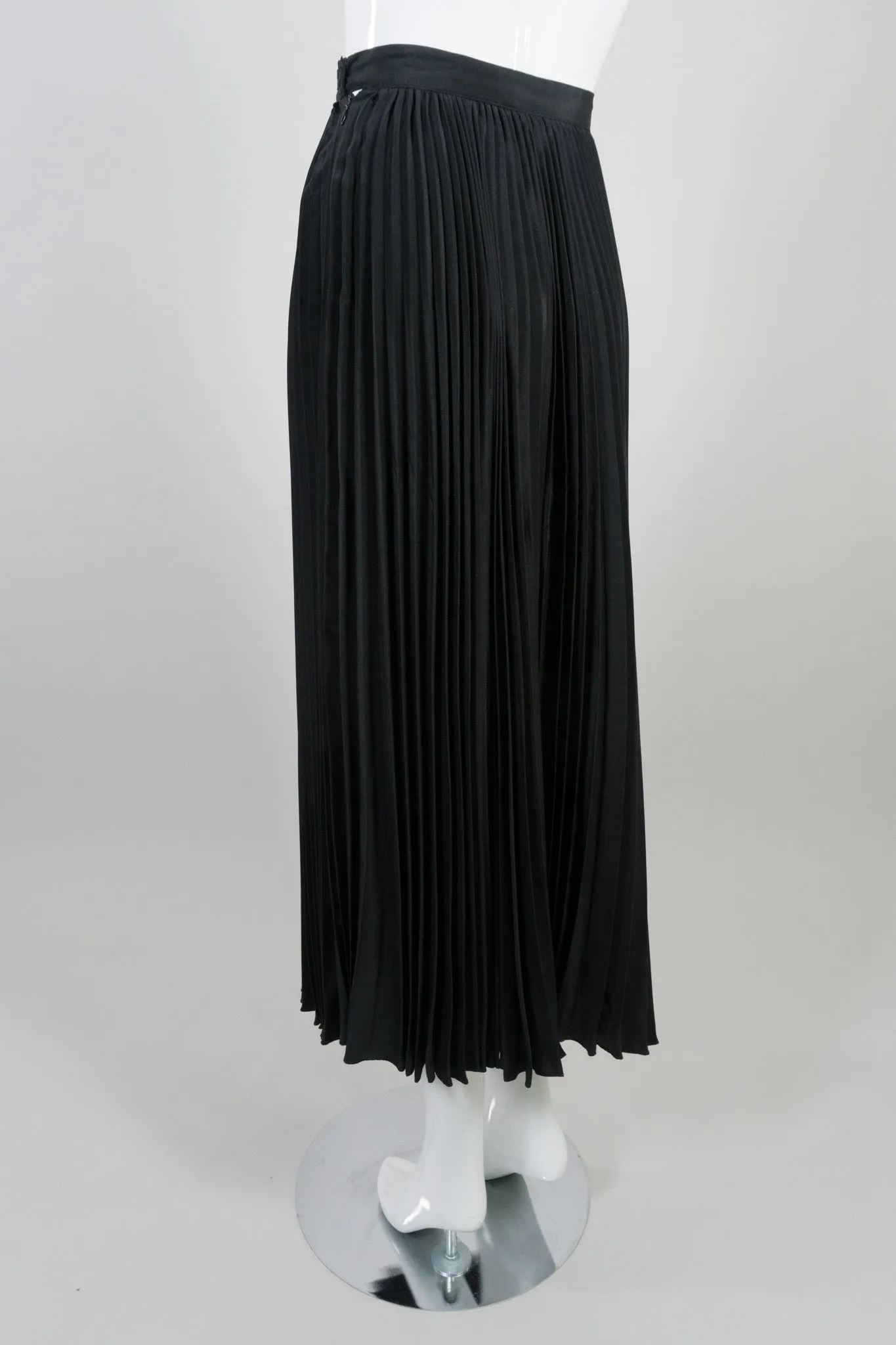 Purple Label Pleated Silk Skirt