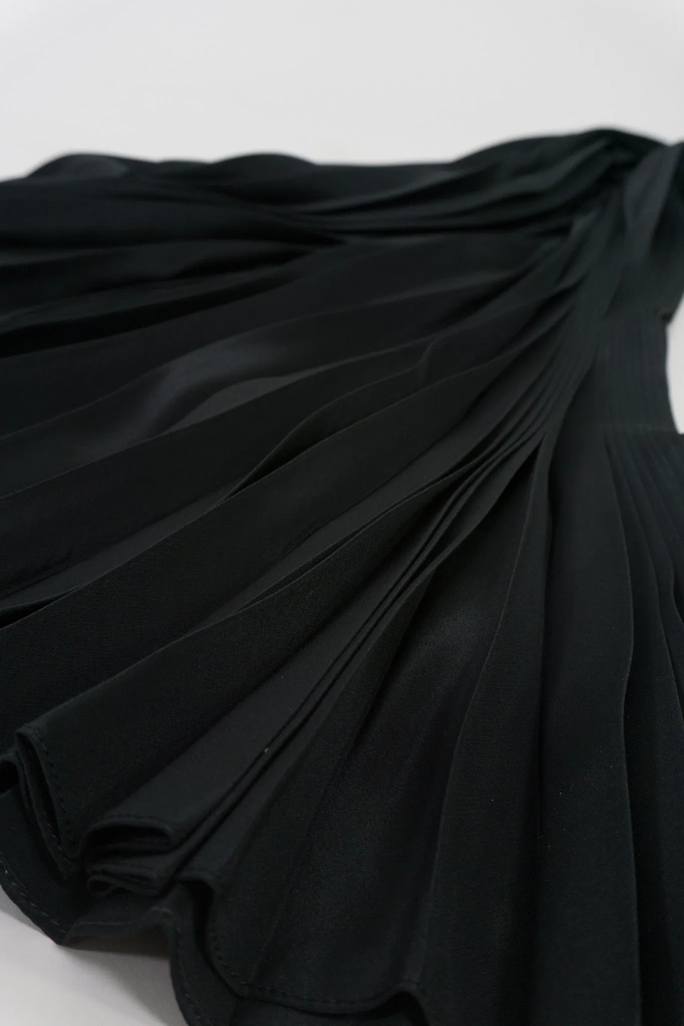 Purple Label Pleated Silk Skirt