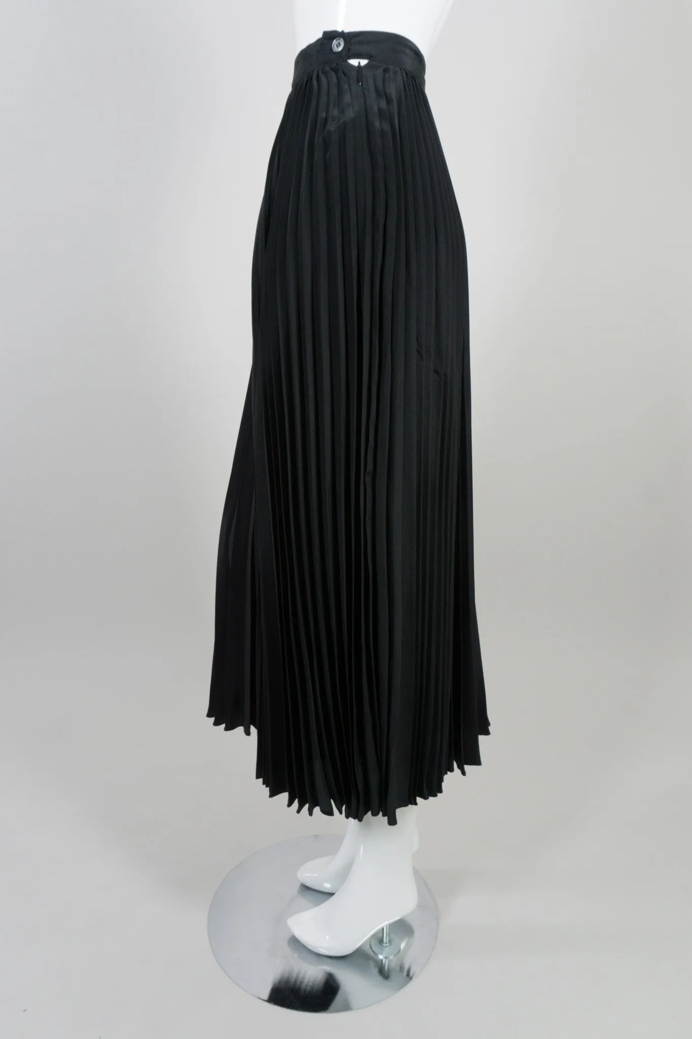 Purple Label Pleated Silk Skirt