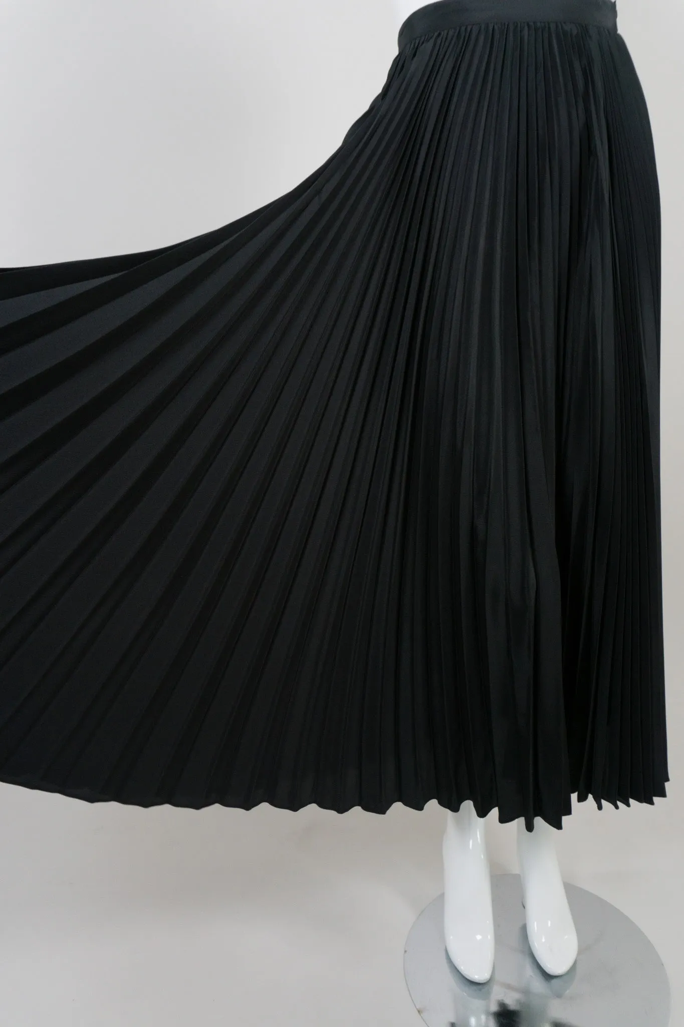 Purple Label Pleated Silk Skirt