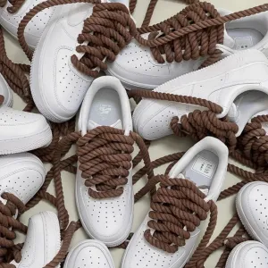 "TWISTED" Gros Lacets Marron Chaussures Style Grosse Corde Torsadée - URB1™