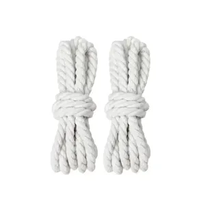 "TWISTED" Lacets Chaussures Style Corde Torsadée Blanc - URB1™