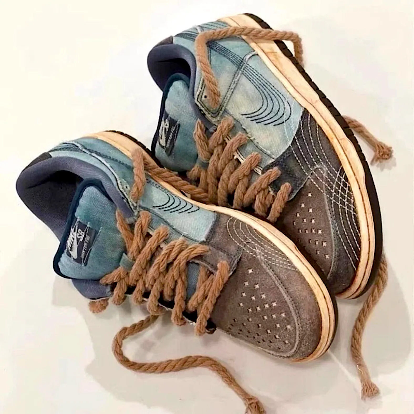 "TWISTED" Lacets Chaussures Style Corde Torsadée Jaune - URB1™