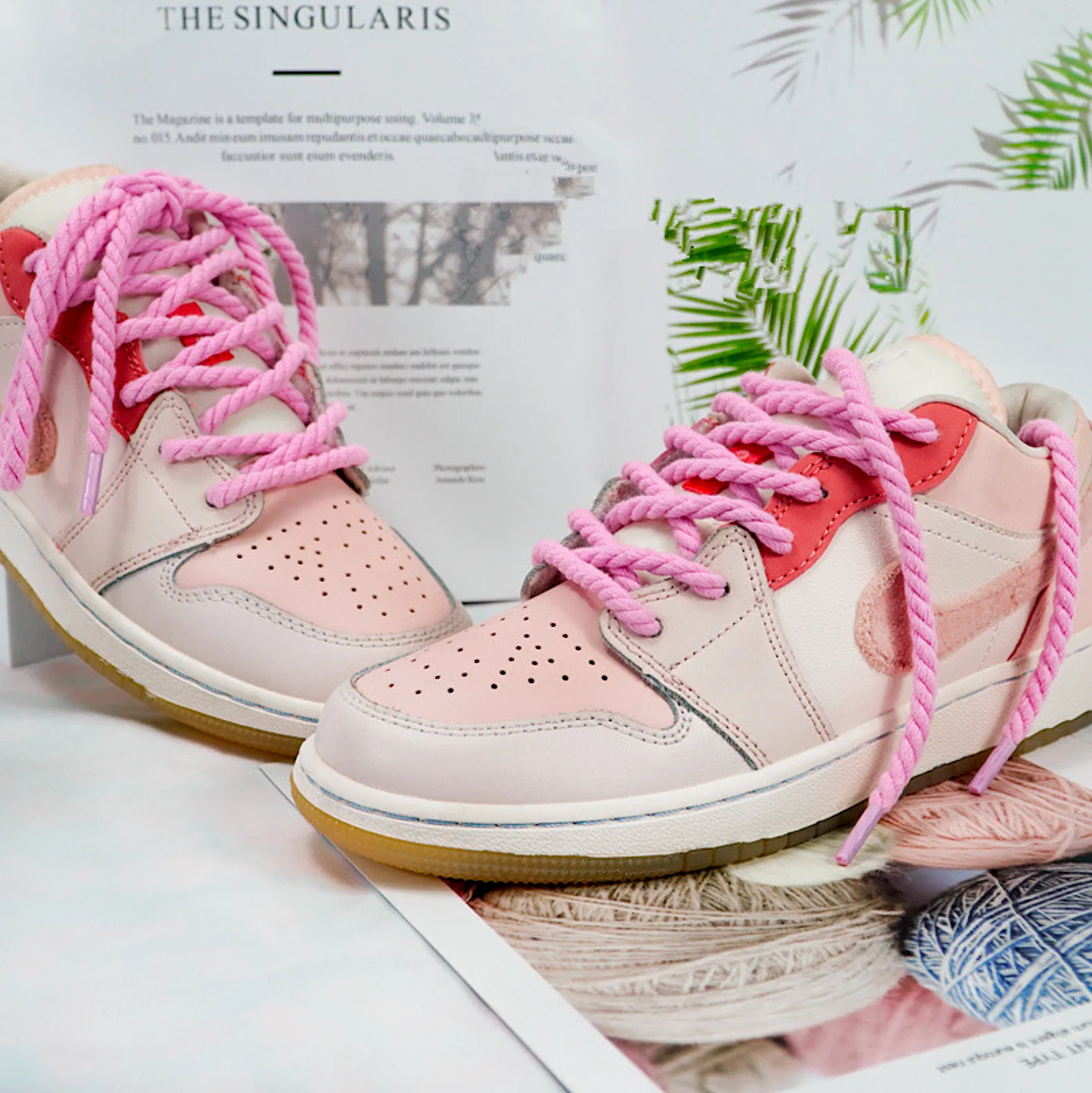 "TWISTED" Lacets Chaussures Style Corde Torsadée Jaune - URB1™