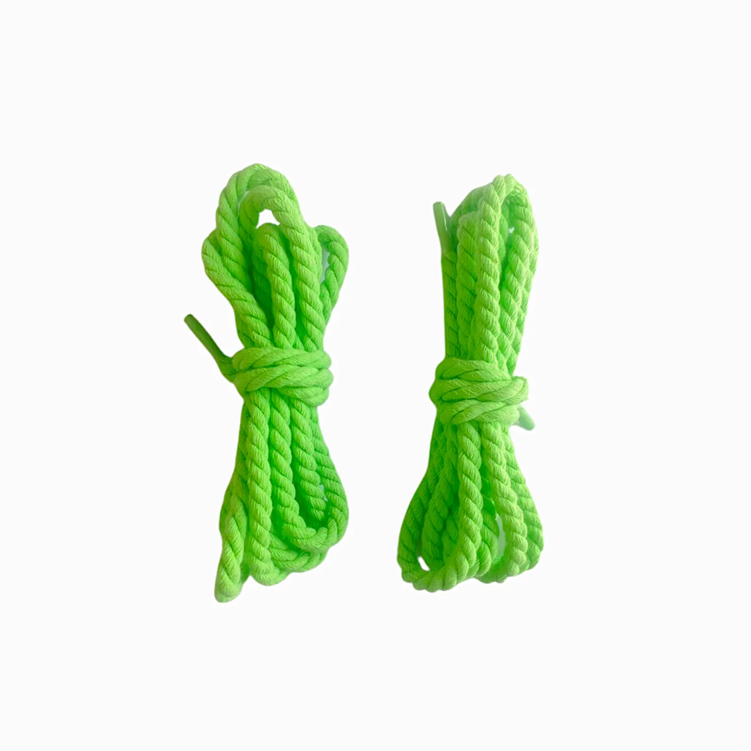 "TWISTED" Lacets Chaussures Style Corde Torsadée Jaune - URB1™