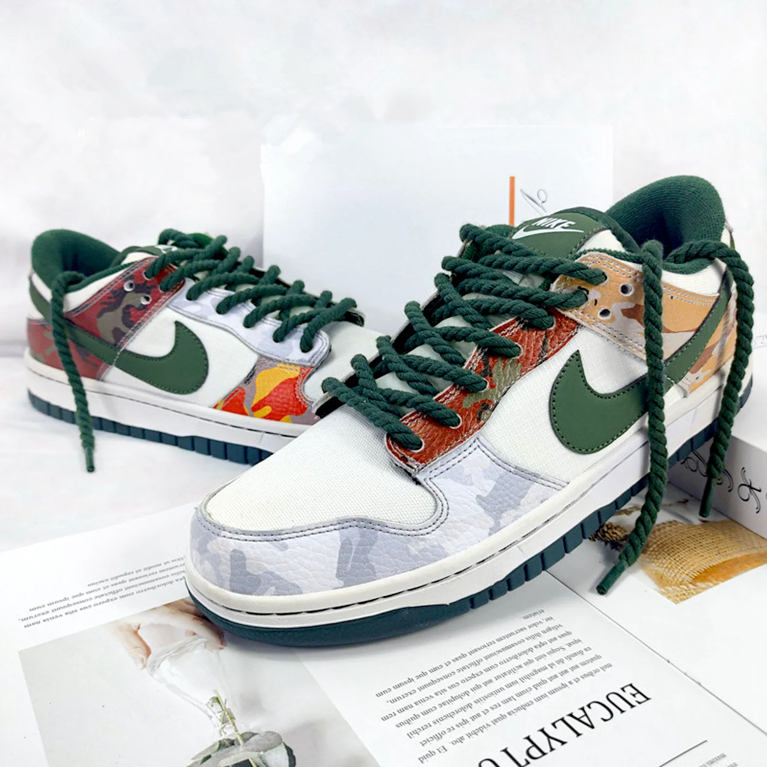 "TWISTED" Lacets Chaussures Style Corde Torsadée Vert Sapin - URB1™