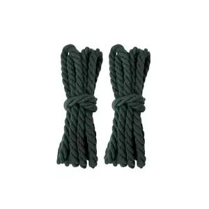 "TWISTED" Lacets Chaussures Style Corde Torsadée Vert Sapin - URB1™