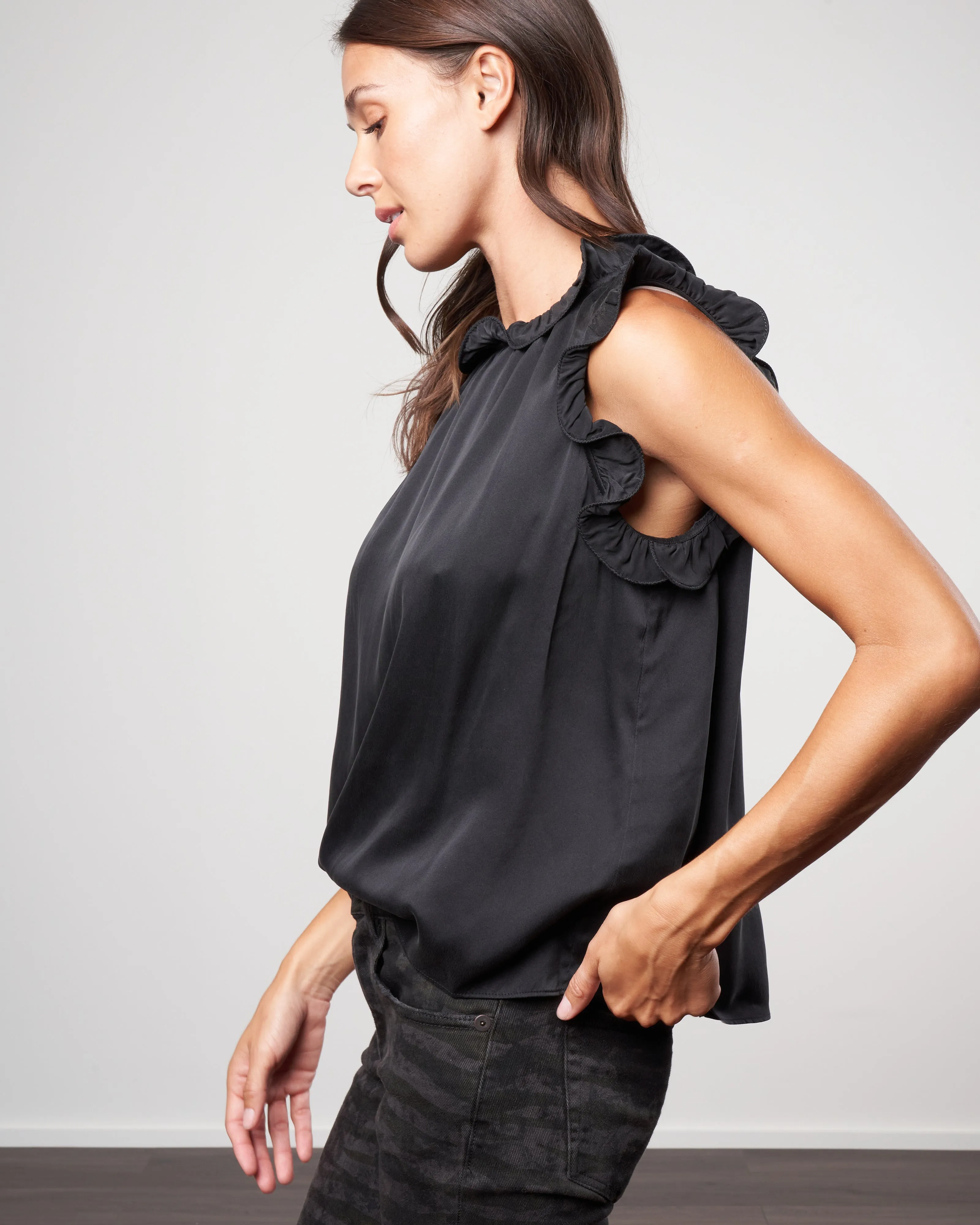renee blouse - black