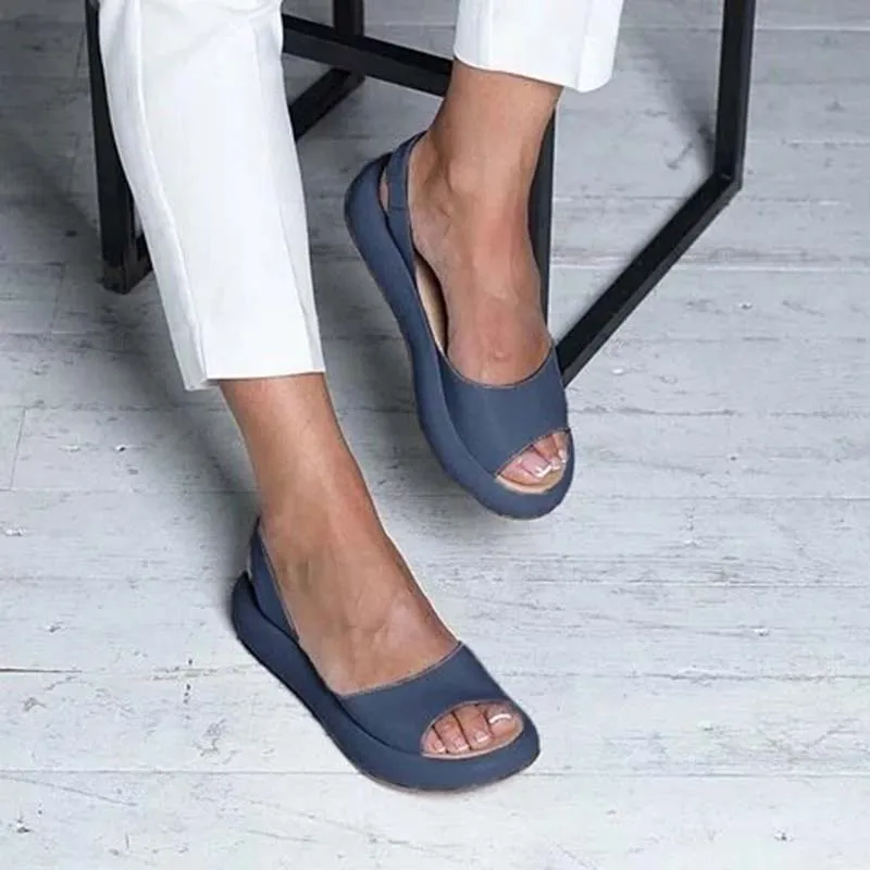Sandals Flip Flops Candy Color Summer Rome Slip-On Breathable Non-slip Shoes Sandal Slides Solid Female