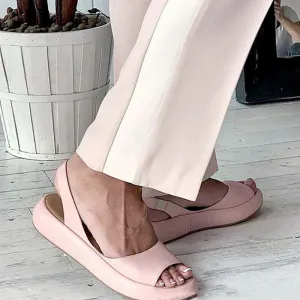 Sandals Flip Flops Candy Color Summer Rome Slip-On Breathable Non-slip Shoes Sandal Slides Solid Female