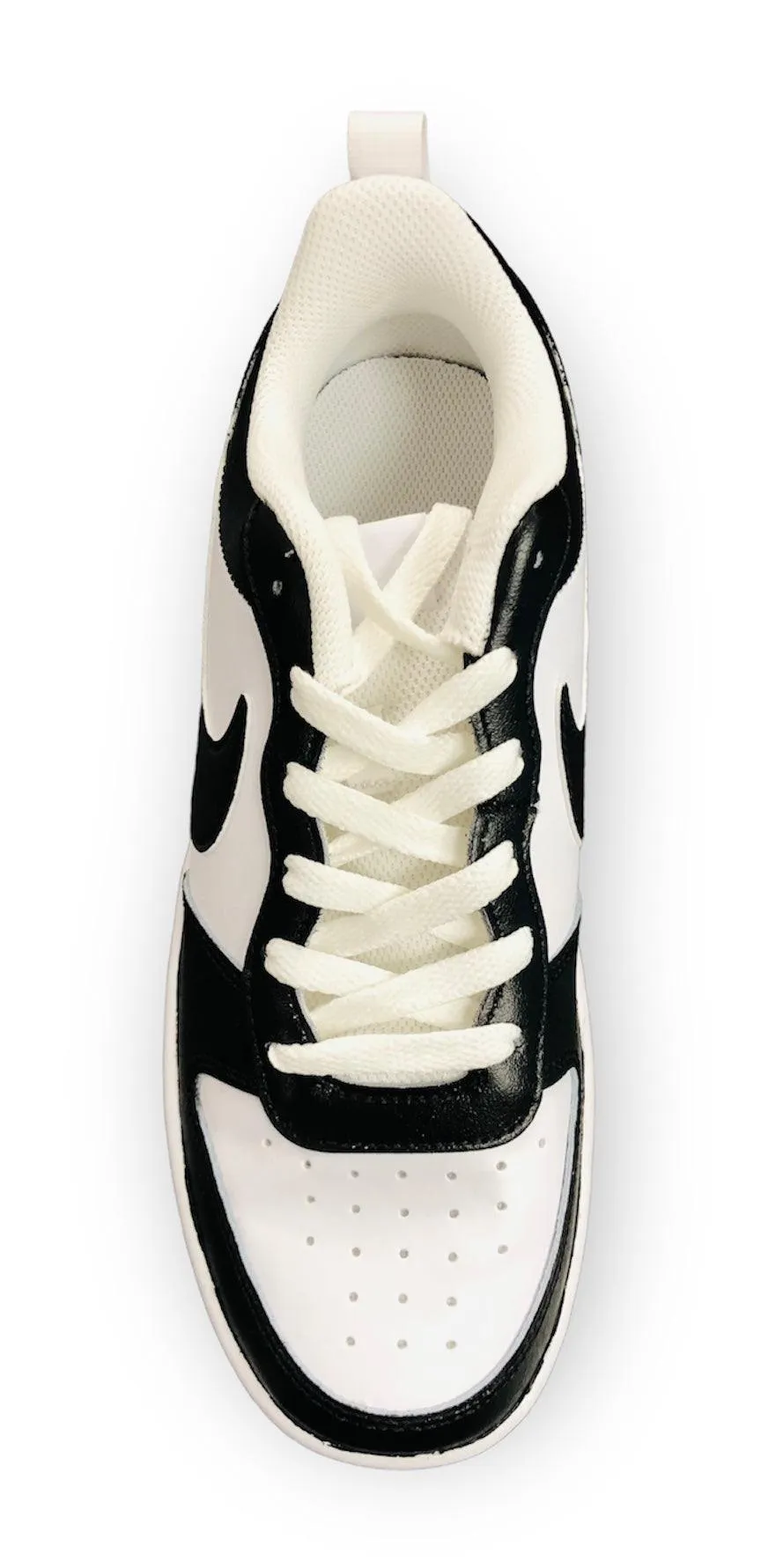 SCARPE NIKE COURT BOROUGH LOW 2 LE SNEAKERS ONE CUSTOM PANDA