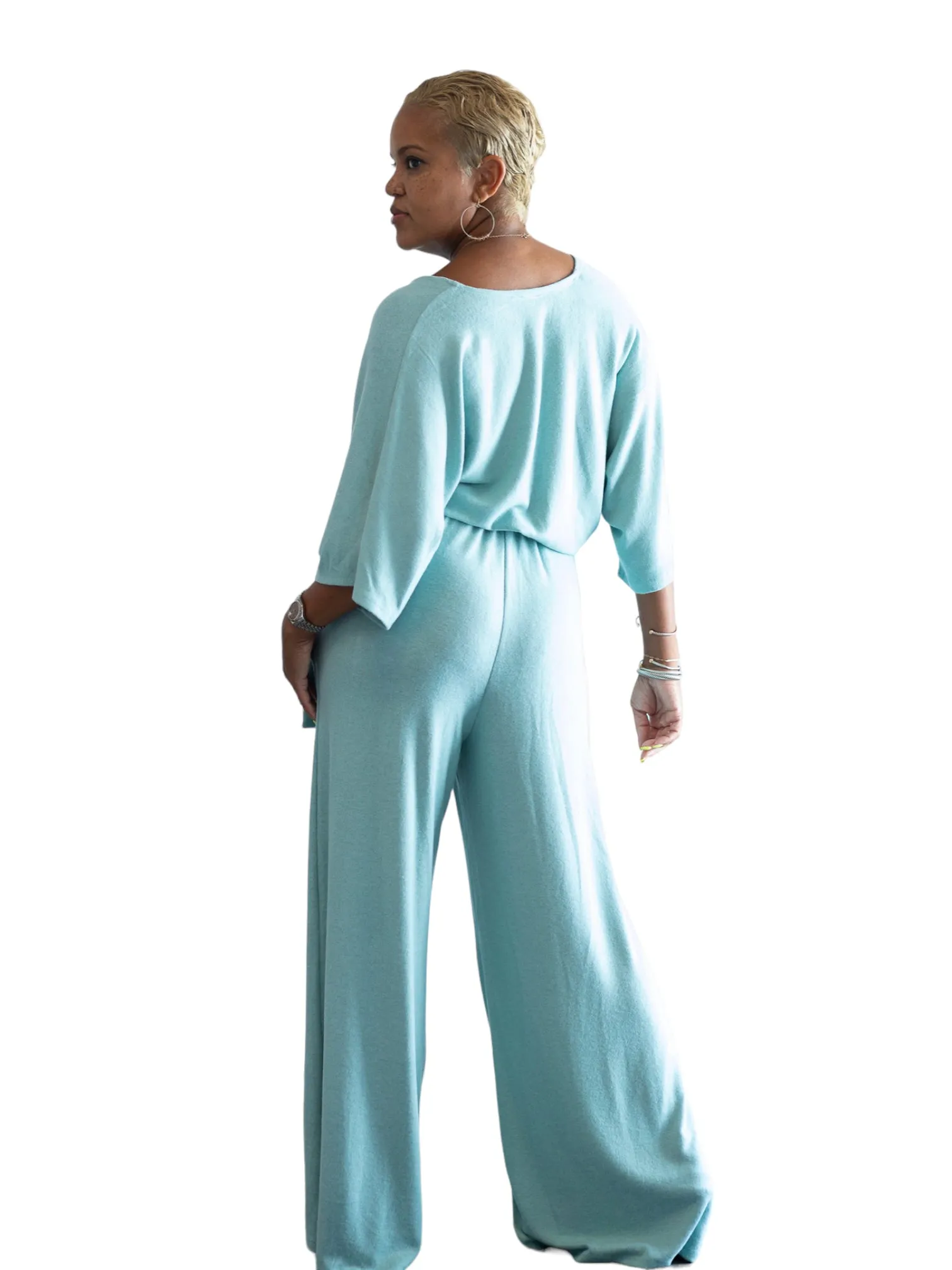 Serena - Zen Wide Leg Jumper - Desert Green - TN - 151
