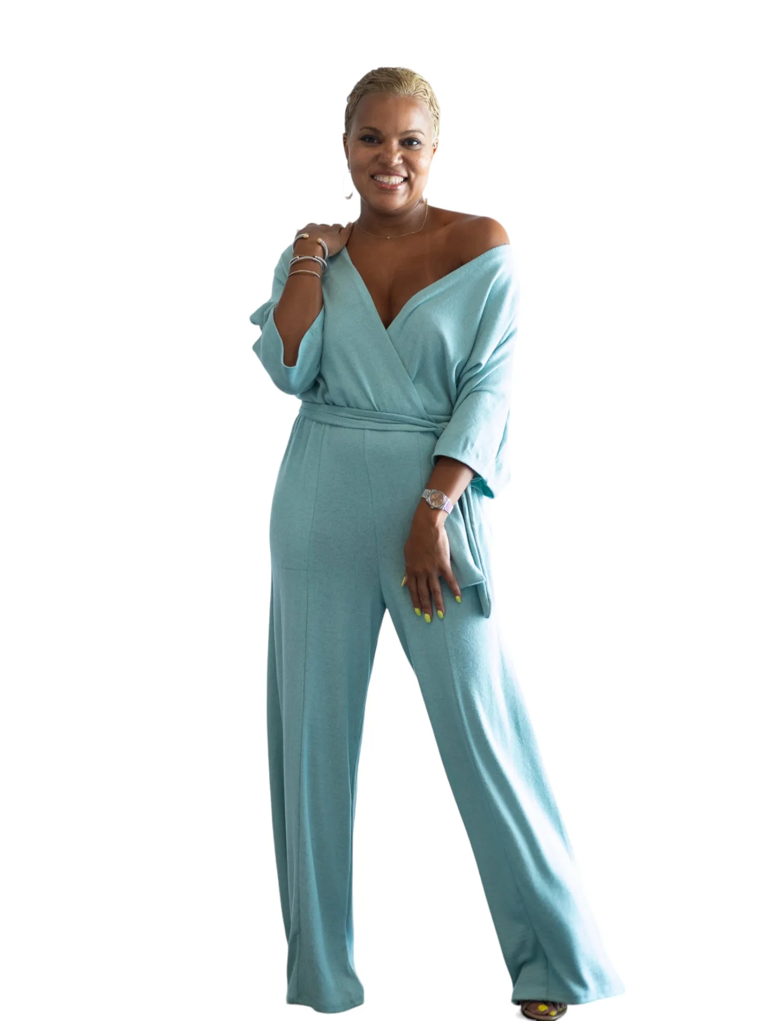 Serena - Zen Wide Leg Jumper - Desert Green - TN - 151