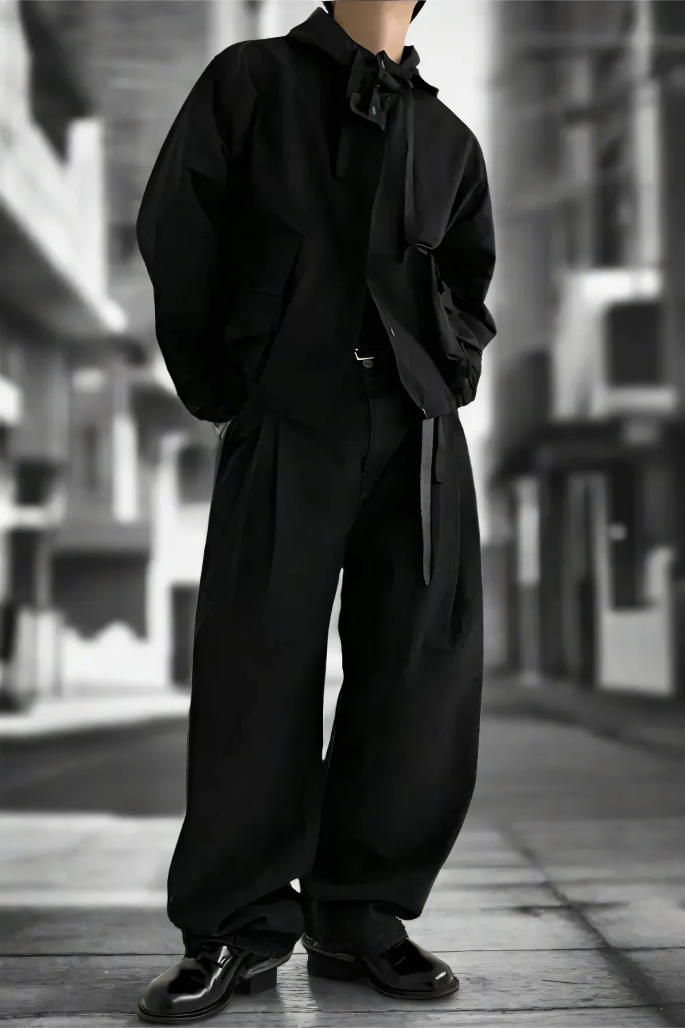 Shadowstride Hooded Cargo Jacket