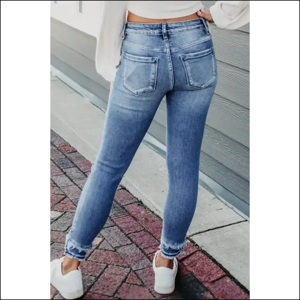Skinny Jeans so Good, They're  Distressed Hem Cropped 😈 Needful Things