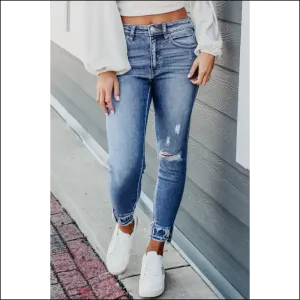 Skinny Jeans so Good, They're  Distressed Hem Cropped 😈 Needful Things