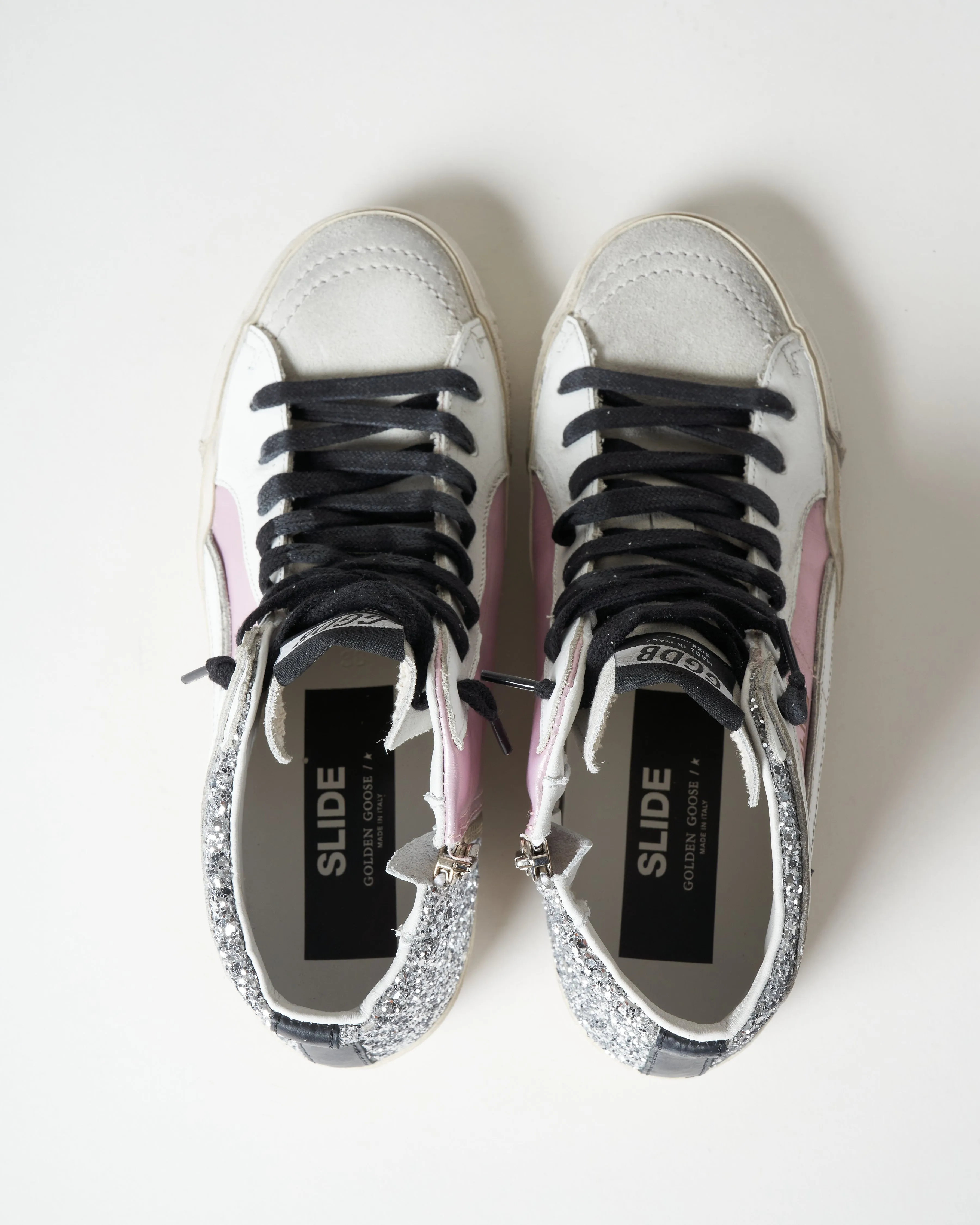 slide sneaker - salmon pink