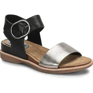 Sofft Bali Women’s Slingback Sandals Black/Anthracite Size 7 NWT