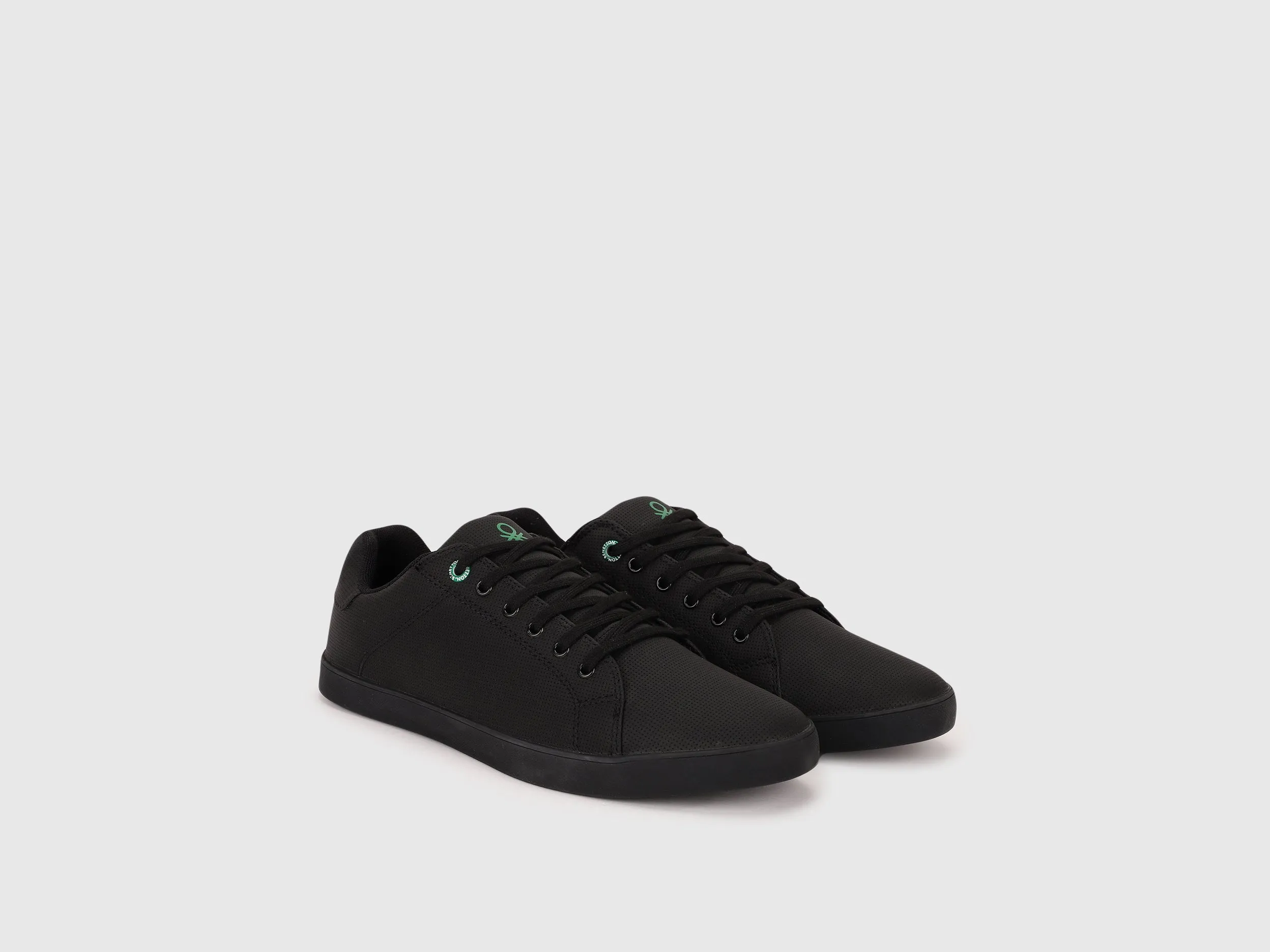 Solid Lace-Up Sneakers