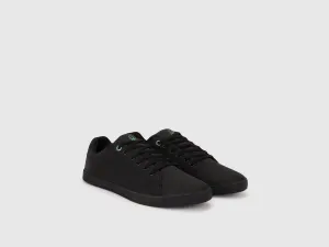Solid Lace-Up Sneakers