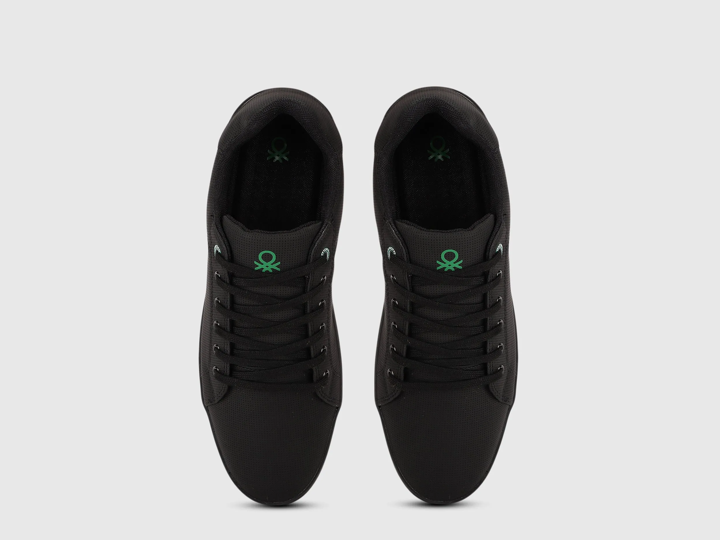 Solid Lace-Up Sneakers