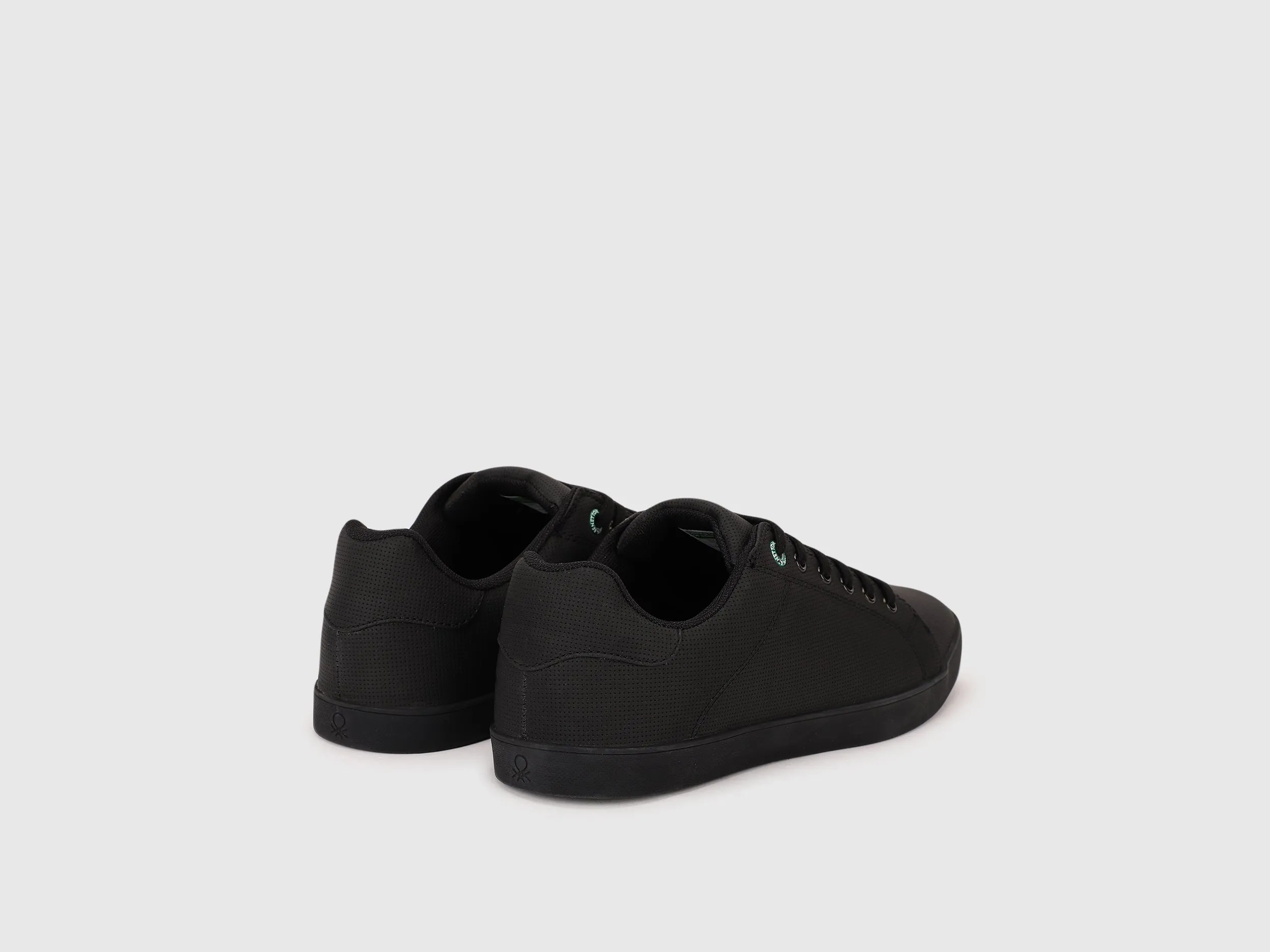 Solid Lace-Up Sneakers