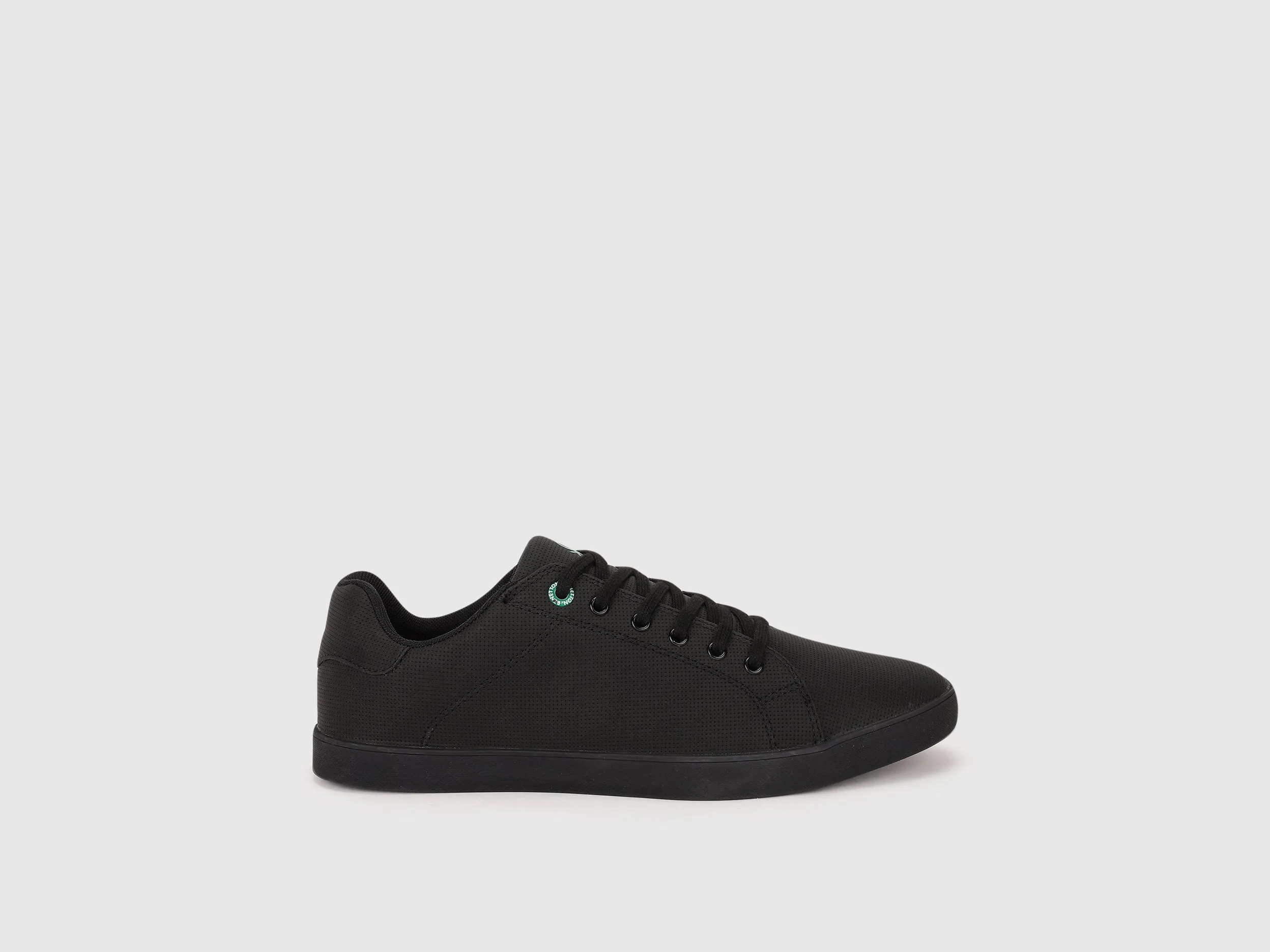 Solid Lace-Up Sneakers