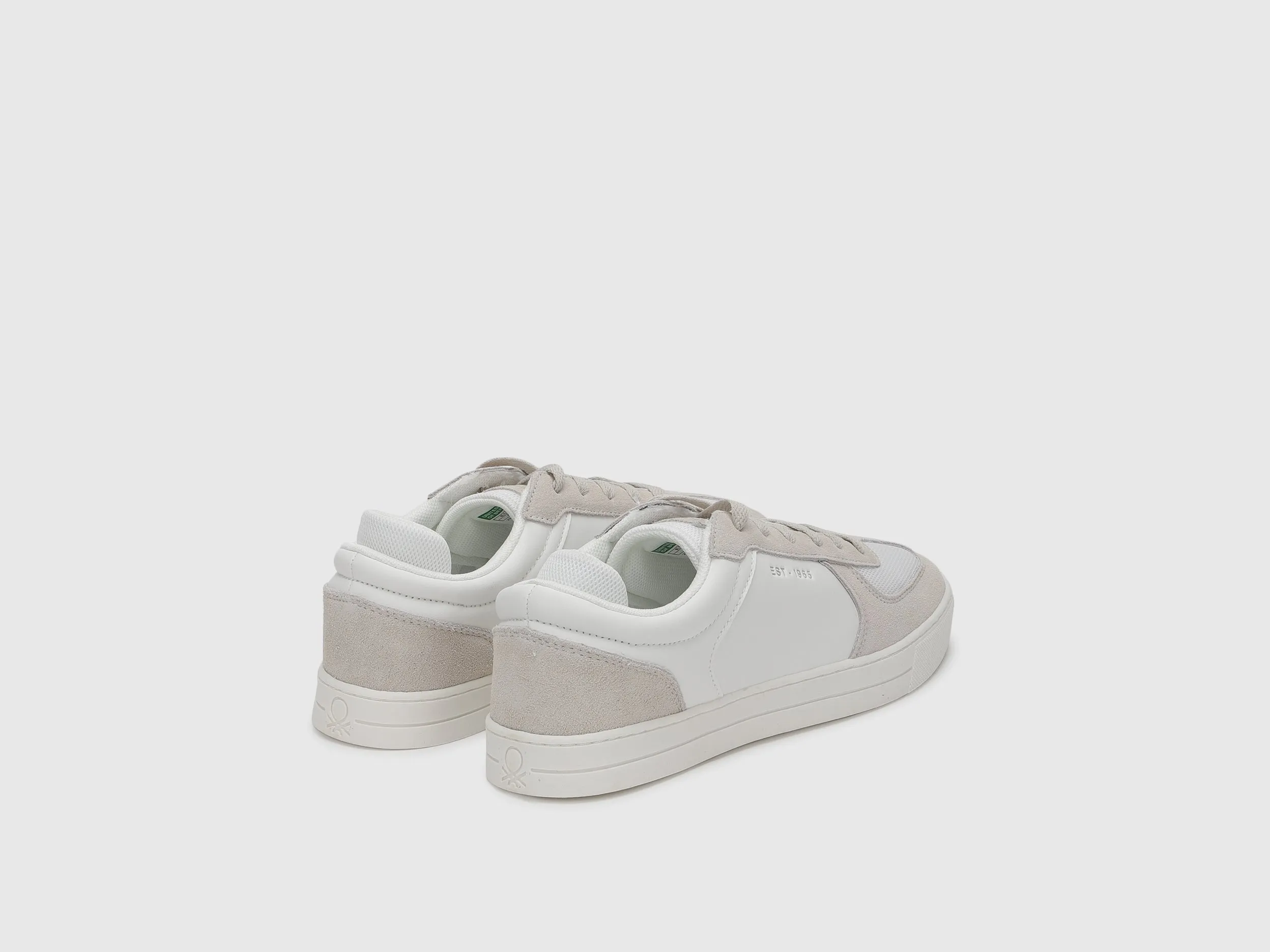 Solid Pattern Lace-Up Sneakers