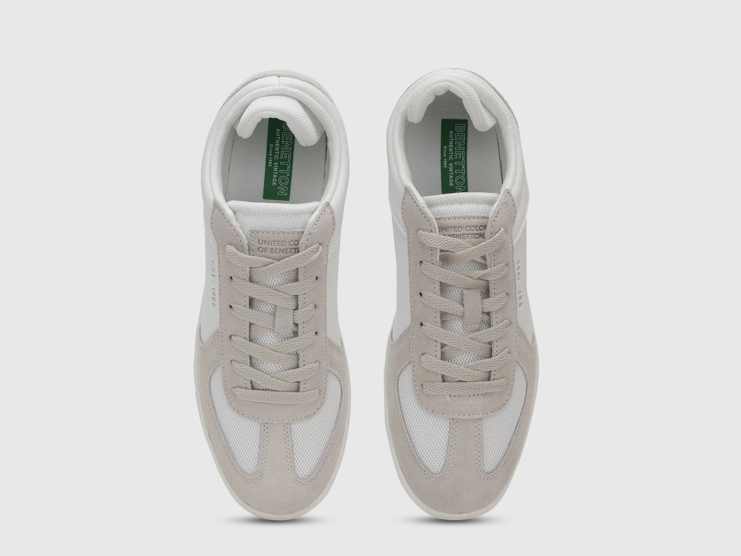Solid Pattern Lace-Up Sneakers