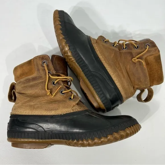 Sorel Cheyenne Lace Up Boots Men's 9.5 Waterproof Full Grain Leather Thinsulate