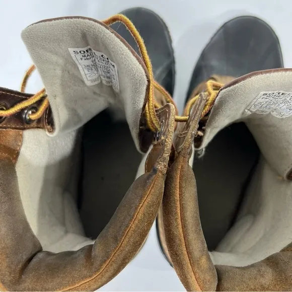 Sorel Cheyenne Lace Up Boots Men's 9.5 Waterproof Full Grain Leather Thinsulate