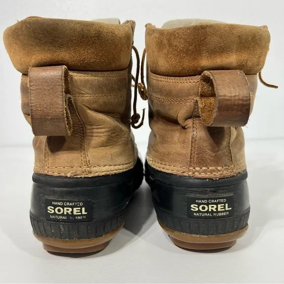 Sorel Cheyenne Lace Up Boots Men's 9.5 Waterproof Full Grain Leather Thinsulate