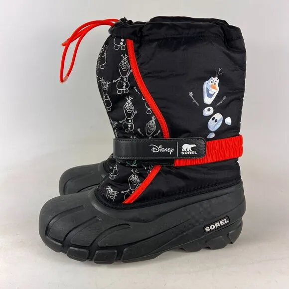 Sorel x Disney Frozen Olaf Flurry youth unisex size 7 waterproof winter boots