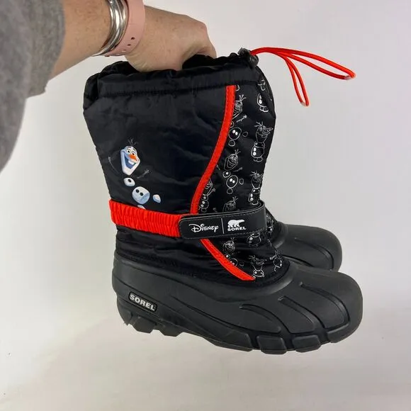 Sorel x Disney Frozen Olaf Flurry youth unisex size 7 waterproof winter boots