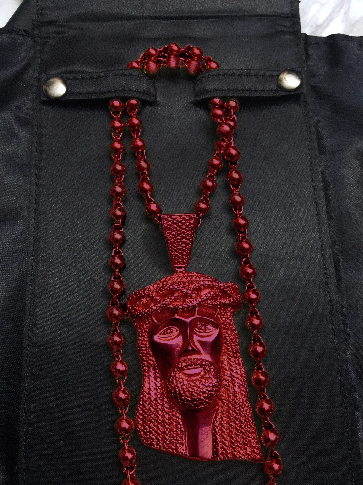 Standard Jesus with no diamonds - Yeezy Red