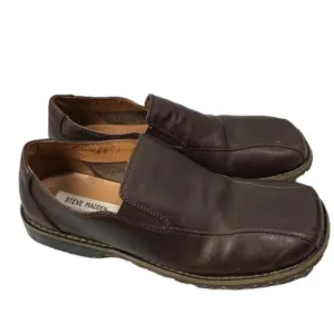 Steve Madden ‘MAMMBO’ brown leather  Men’s Loafers size 8