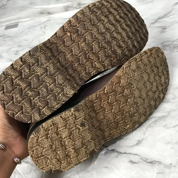 Steve Madden ‘MAMMBO’ brown leather  Men’s Loafers size 8