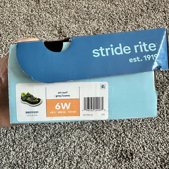 Stride Rite Unisex-Child SRT Surf Sandal - Size 6W - New In Box