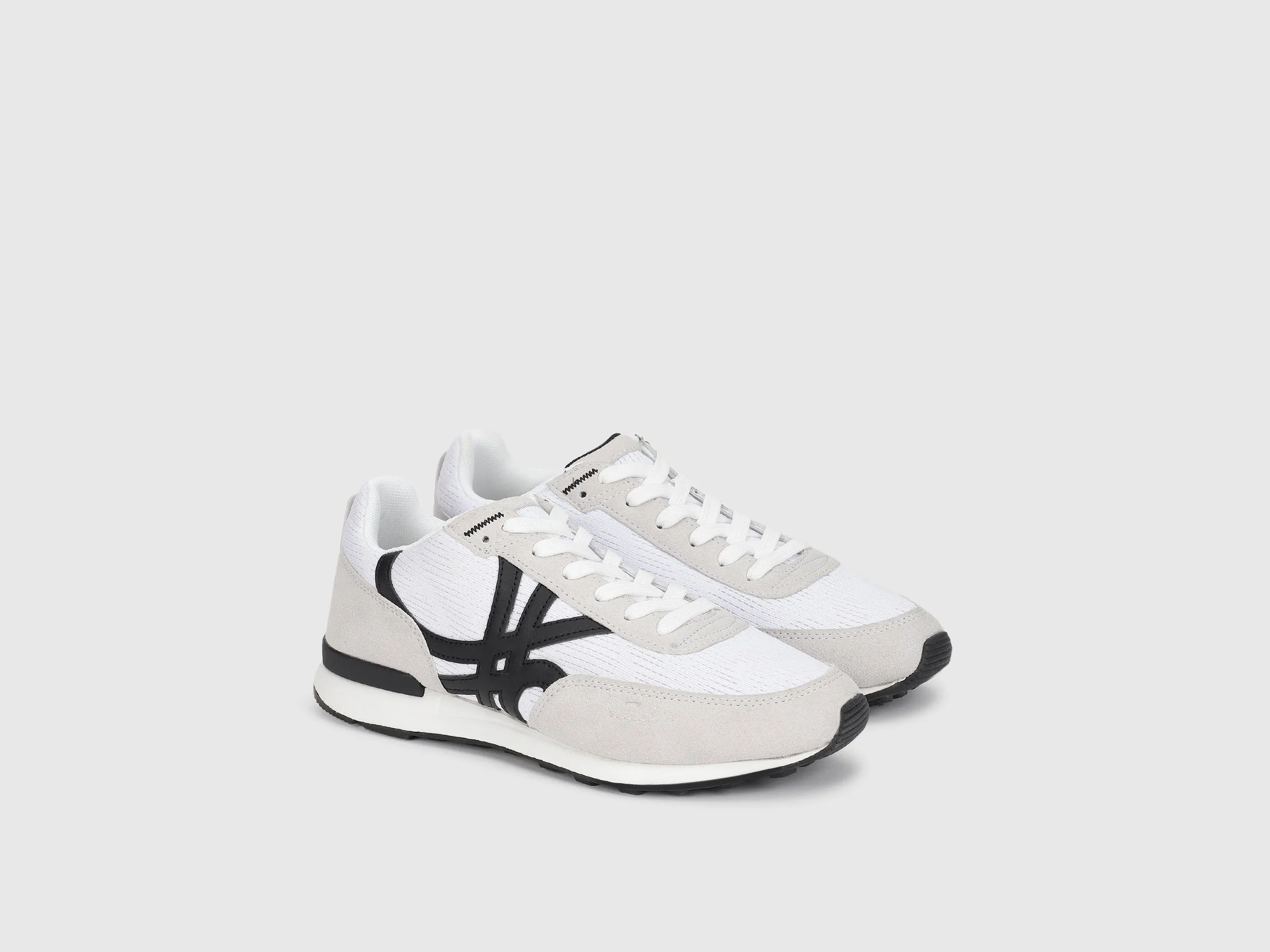 Suede Color Block Sneakers
