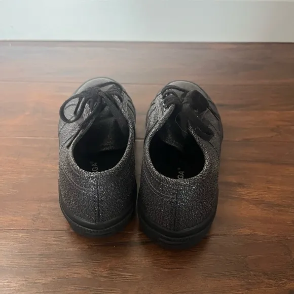 Superga 2750 Lamew Hematite Black glitterTextured Sneakers- Size 1 NWOT