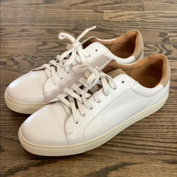 Supply Lab White Leather Men's Sneakers