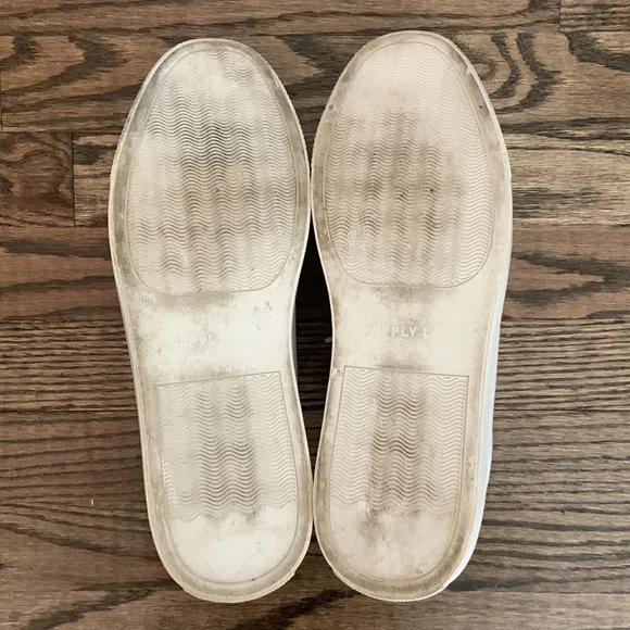 Supply Lab White Leather Men's Sneakers
